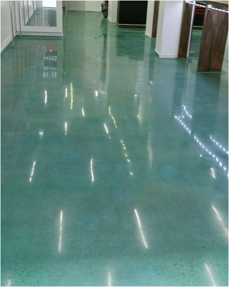 Floor after concrete polishing in Los Angeles, CA
